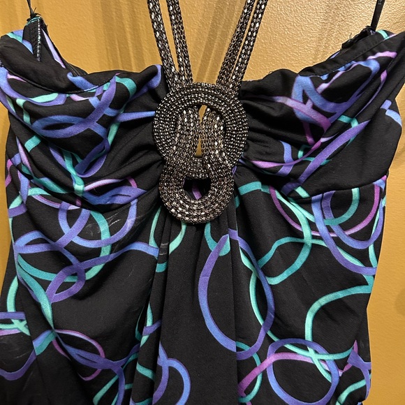 NWOT Rampage Beaded Halter Top - Picture 3 of 9